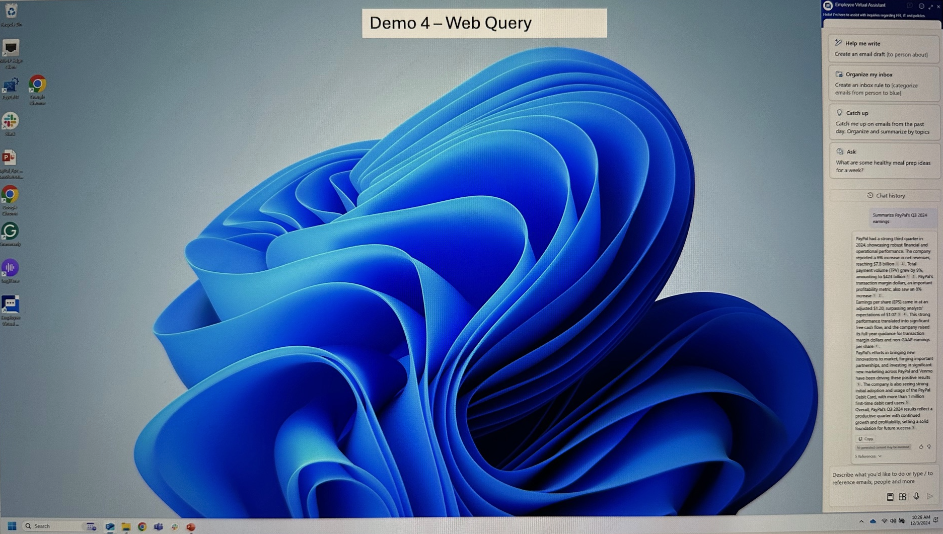 Demo 4 - Web Query